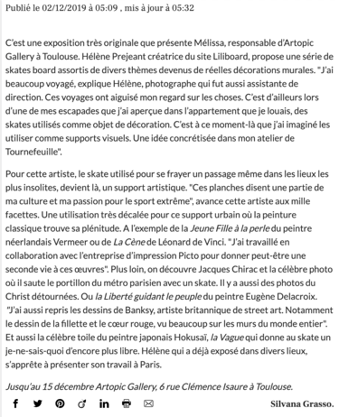 Article ARTOPIC La Dépêche