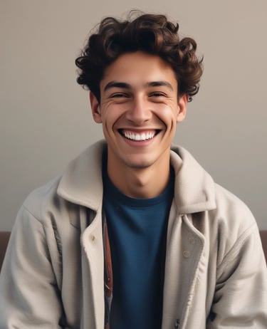 A small business owner proudly showing their website on a tablet.