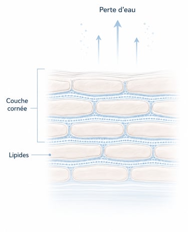 Skin barrier and water loss
