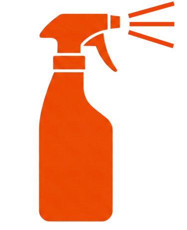 orange spray bottle icon