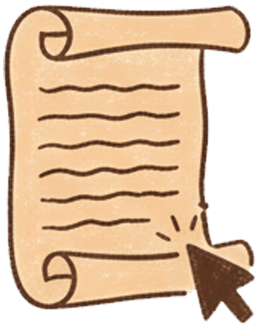 a scroller with a a magic cursor around it