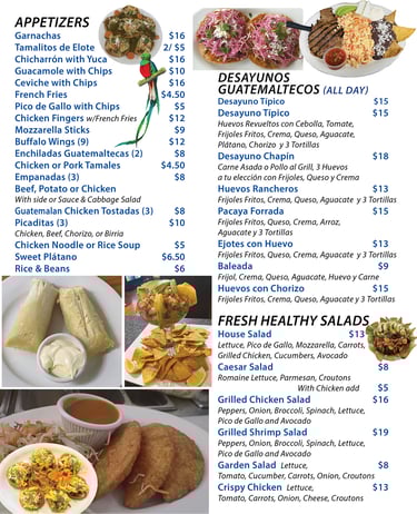 sabor latino latin mexican guatemalan food delivery byob