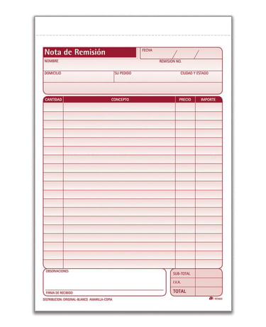 AvantiRed fabrica notas sencillas de remision