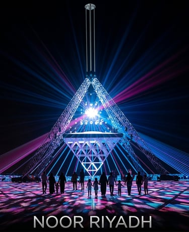 Noor Riyadh light art festival illuminating Saudi Arabia مشروع نور الرياض مهرجان الضوء والفن