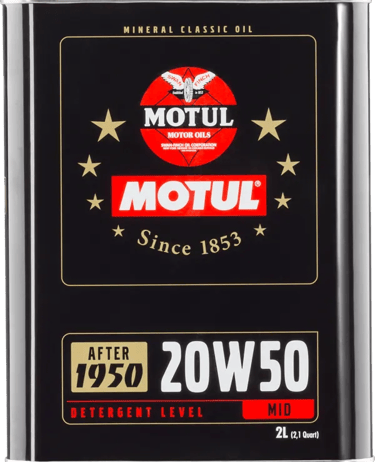 Motul Classic Oldtimer 20W-50 моторно масло 2 литра за олдтајмер возила