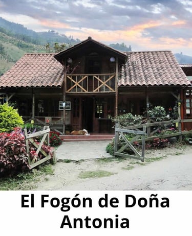Restaurante Rural El Fogon de Doña Antonia, Ubicado en Cajamarca Tolima