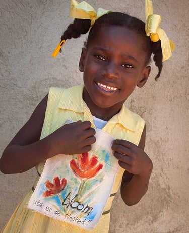 Art with Allison Orthner Haiti school with Live Different