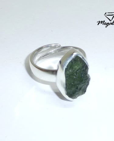 Megalith Moldavit Ring