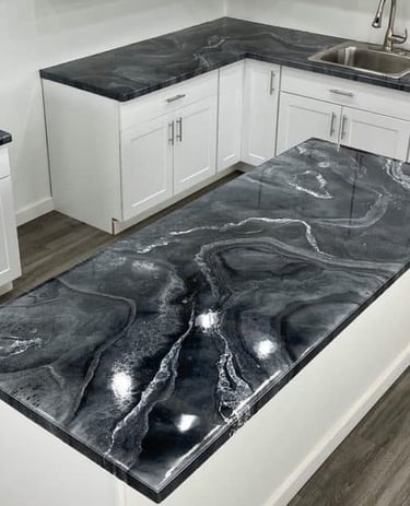 Epoxy countertop lincoln NE home