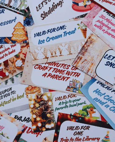Christmas Coupons, free digital download. Printable PDF