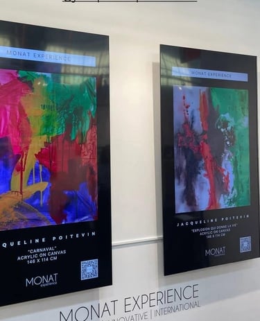 Œuvre abstraite originale – Artiste peintre française – Jacqueline Poitevin – Achat peinture