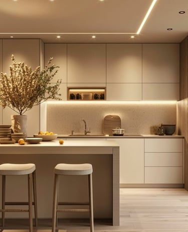 asma tavan ve aydınlatma uyumlu tavan tasarımı