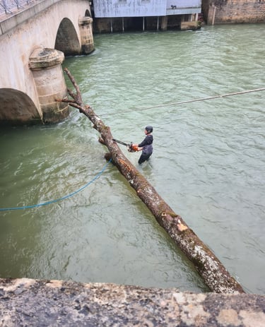 Dégagement d'un pont