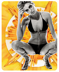 Pop art of model,, photo by Paul Thatcher for Cover Magazine, Styled by Meredith Pruden, M/H  by JEM