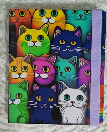 Hermosa libreta de 100 hojas blancas