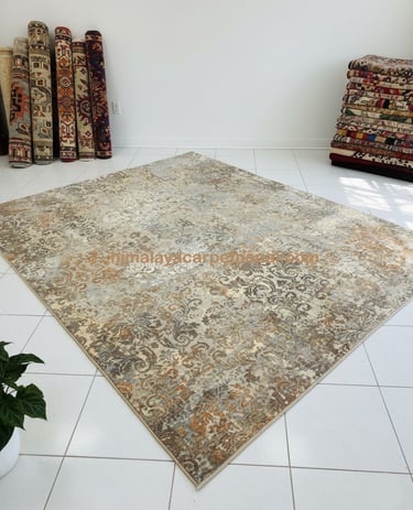 Custom bespoke handmade rugs crafted in Nepal – abstract design-Himalaya Carpet Industries