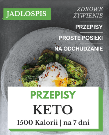 dieta keto jadłospis na tydzień 1500 kcal