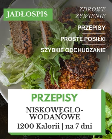 dieta low carb jadłospis tygodniowy 1200 kcal