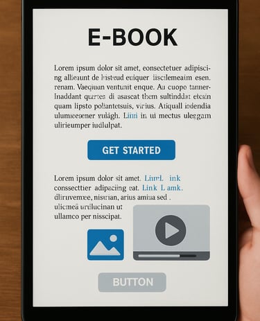 E-book-aberto-em-tablet-com-elementos-interativos