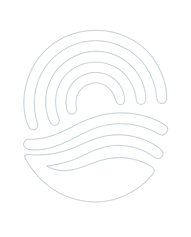 Official logo for Mallorca Unlocked, featuring an abstract icon with fluid lines symbolizing experiences of the island.