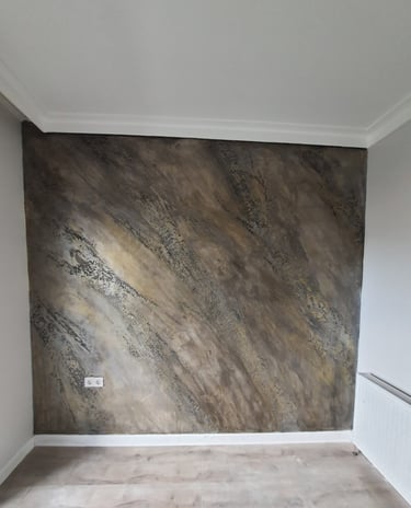 mermer görünümlü italyan boya tasarımı