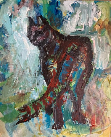 Cat in color
