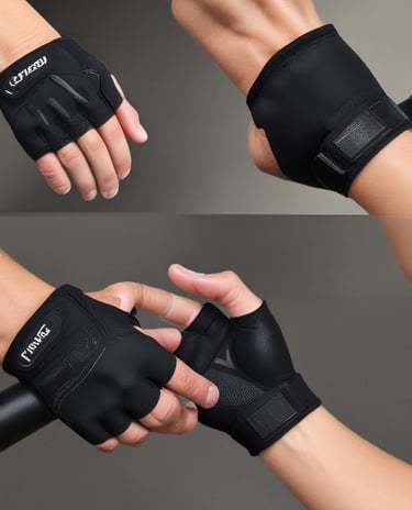 Fitness equipment and lifestyle accessories neatly arranged on a clean surface.