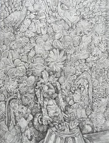 Drawing: Colin the chameleon in the Guatemalan jungle