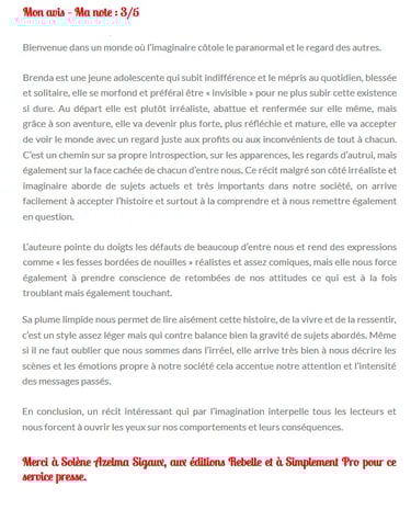 chronique livre en toute transparence le monde enchanté de mes lectures