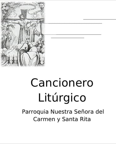 cancionero tirurgico parroquia nuestra señora del Carmen y Santa Rita. Pdf descargable.