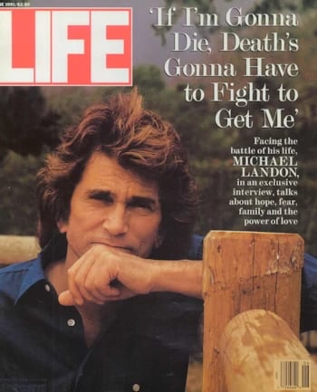 Michael Landon Life 1991 cover