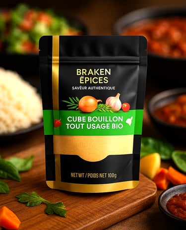Braken Épices – cube bouillon tout-usage, mélange d’épices africaines camerounaise