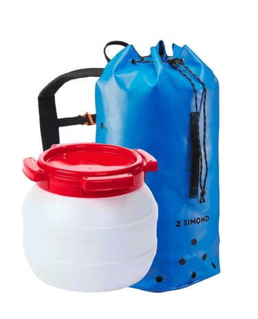 Bote estanco y saca de barranquismo incluidos para las actividades de barranquismo