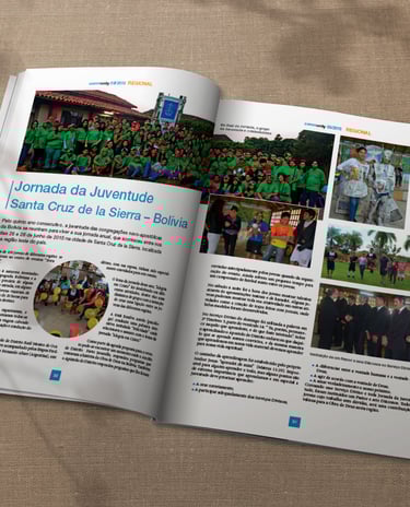 Layout revista, paginação e diagramação de artigos.