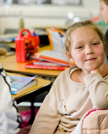 Young child smiling