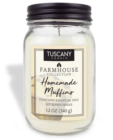 Homemade muffins candle