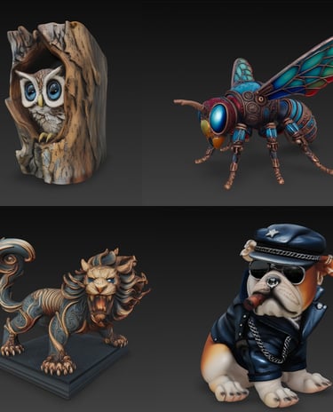 Coleccion y Catalogo de Modelos 3d de animales listos para descargar e imprimir 