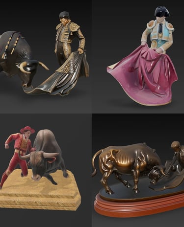 Catalogo y Coleccion de Modelos 3D de Tauromaquia STL listos para descargar e imprimir
