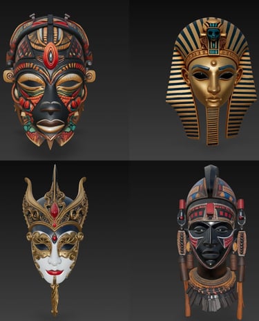 Coleccion de Mascaras Modelos 3d listas para descargar e imprimir