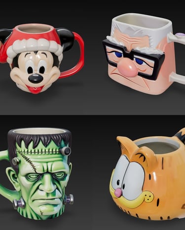 Coleccion y Catalogo de Tazas Coleccionables 3d STL listas para descargar e imprimir