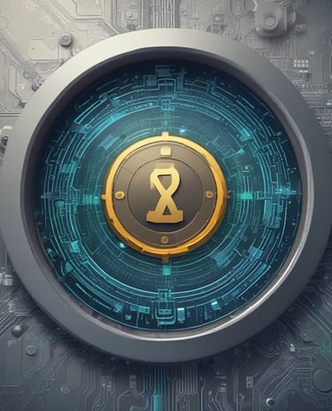 A sleek, dark-themed website layout glowing with neon accents on a futuristic interface.