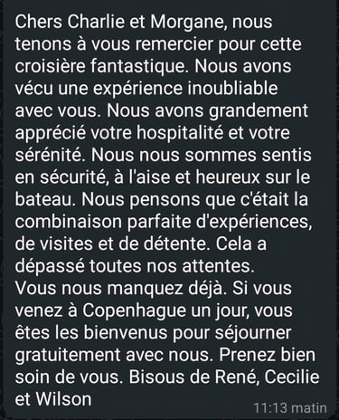 ce que nos voyageurs pensent de leur séjour à bord