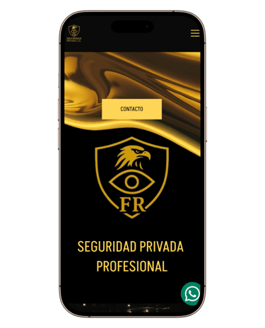 Pantalla teléfono mostrando ejemplo de página web hecha por Sandra Roig Marketing