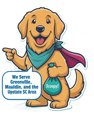 Scoopy mascot for Local Scoopers serving Greenville, Mauldin, and Upstate SC area