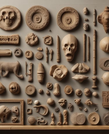 A collection of fossils