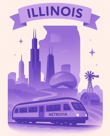 Official Brand Logo of Metruvia for Illinois
