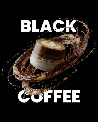 Kavárna black coffee