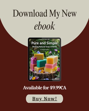an  eBook cover showing handmade soaps