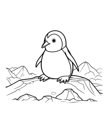 coloriage pinguin