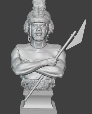 Zulu Warrior bust